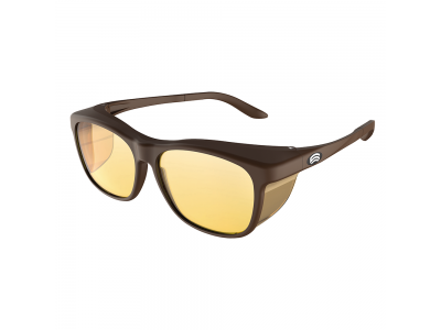 【SCHWEIZER史維德】德國製造包覆式濾光眼鏡-黃褐色XL (適合夜間開車)