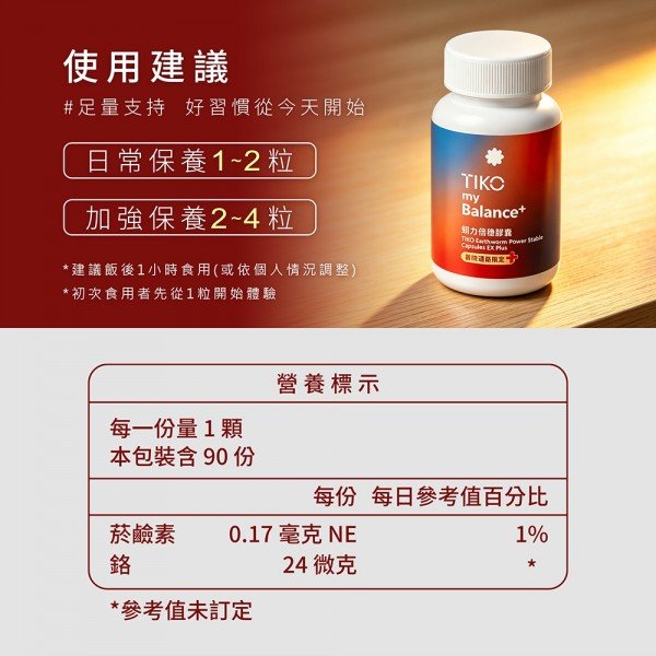 新品上市！！！【TIKO】｜蚓力倍穩膠囊