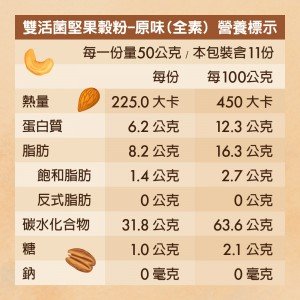 【可夫萊】雙活菌堅果榖粉550g 【可夫萊】雙活菌堅果榖粉550g