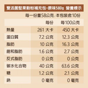 【可夫萊】雙活菌堅果榖粉580g(補充包) 【可夫萊】雙活菌堅果榖粉580g(補充包)