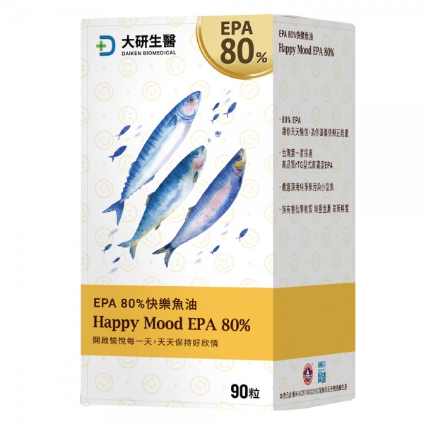 【大研生醫】EPA 80%快樂魚油軟膠囊