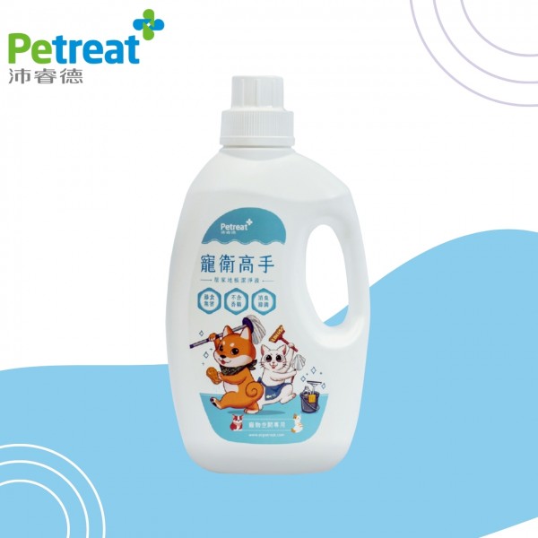 【Petreat 沛睿德】寵衛高手 地板潔淨液 1000ml