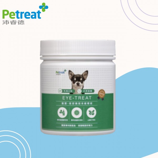 【Petreat 沛睿德】犬用眼睛保健嚼錠 200g