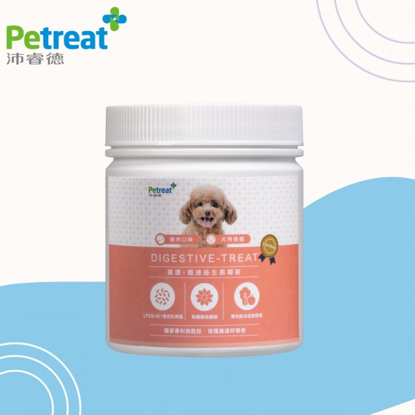 【Petreat 沛睿德】犬用腸道益生菌嚼錠 200g