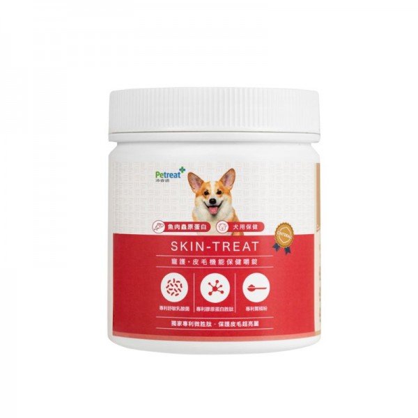 【Petreat 沛睿德】寵護犬皮膚保健嚼錠 3入組