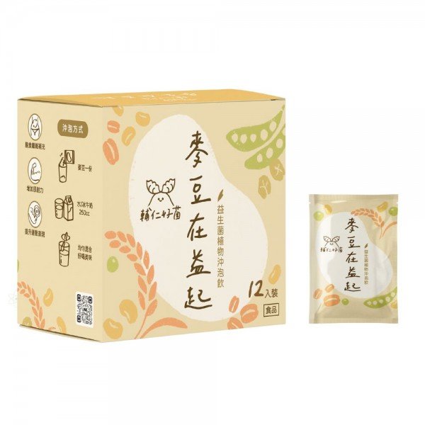 【輔大一粒麥】麥豆在益起．益生菌植物沖泡飲 2盒/組